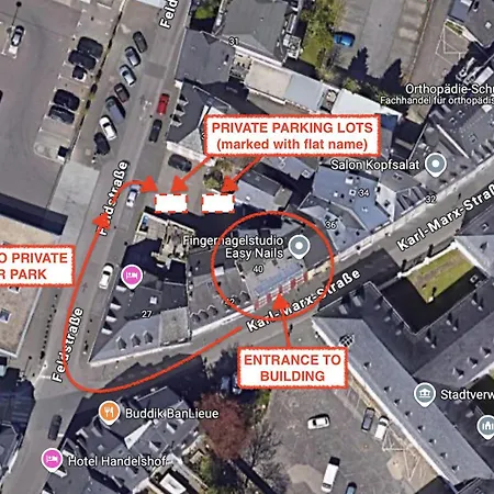 Karl Flats - Netflix - Parkplatz - Balkon Trier