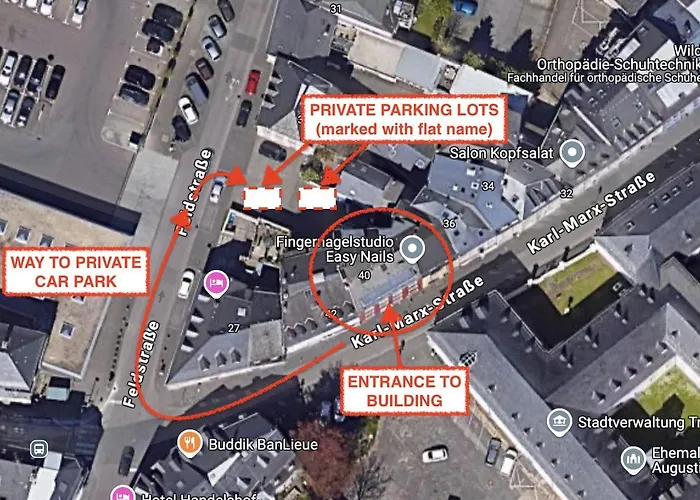 Karl Flats - Netflix - Parkplatz - Balkon Trèves